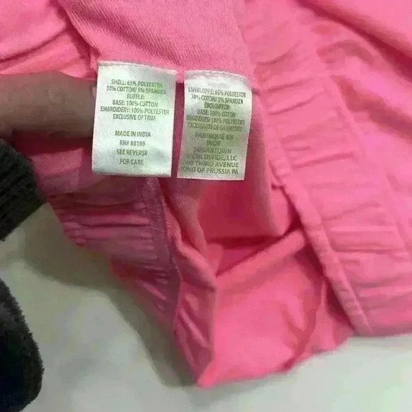 NWOT Lilly Pulitzer Large Kylar Ruffle short in Pink Shandy Item # 7V - Picture 5 of 7